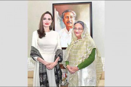 রোহিঙ্গা বিষয়ে শেখ হাসিনার প্রশংসা করে চিঠি দিলেন জোলি