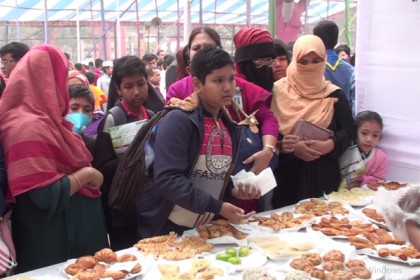 টাঙ্গাইলে পিঠা উৎসবে মিলন মেলা