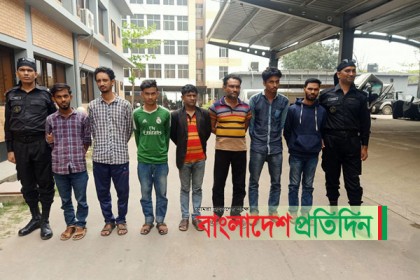 নারায়ণগঞ্জে চোর চক্রের ৭ সদস্য র‌্যাবের হাতে আটক