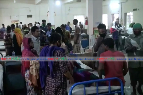 নীলফামারীতে হিস্ট্রিয়ায় আক্রান্ত হয়ে ২৬ শ্রমিক হাসপাতালে