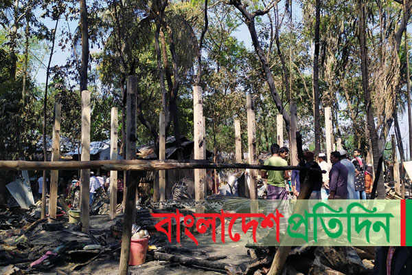 চকরিয়ায় আগুনে ২ বসতঘর ও ৩ দোকান পুড়ে ছাই