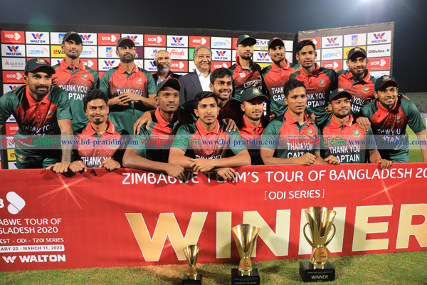 তামিম-লিটনের রেকর্ড জুটিতে হোয়াইটওয়াশ জিম্বাবুয়ে