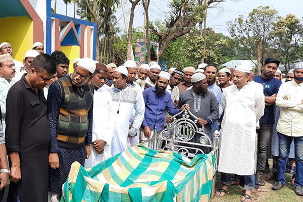যুবদল নেতা শাহীনের দাফন সম্পন্ন
