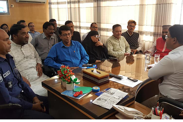 করোনাভাইরাস প্রতিরোধে ভেড়ামারায় জরুরি সভা