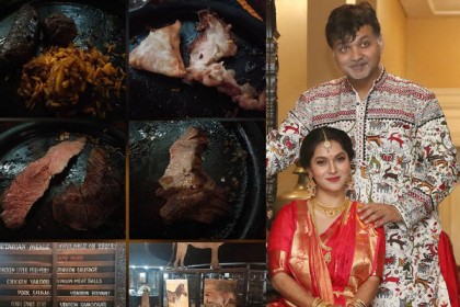 করোনা আতঙ্কের মধ্যেই জেব্রা ও কুমিরের মাংস ভোজন সৃজিতের