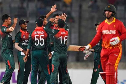 টি-টোয়েন্টি সিরিজ জেতার লক্ষ্যে ফিল্ডিংয়ে বাংলাদেশ
