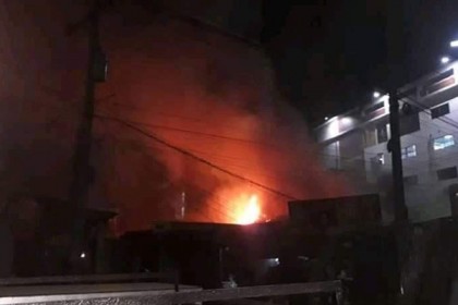 ভালুকায় বৈদ্যুতিক শর্ট সার্কিট থেকে বসতঘরে ভয়াবহ অগ্নিকাণ্ড