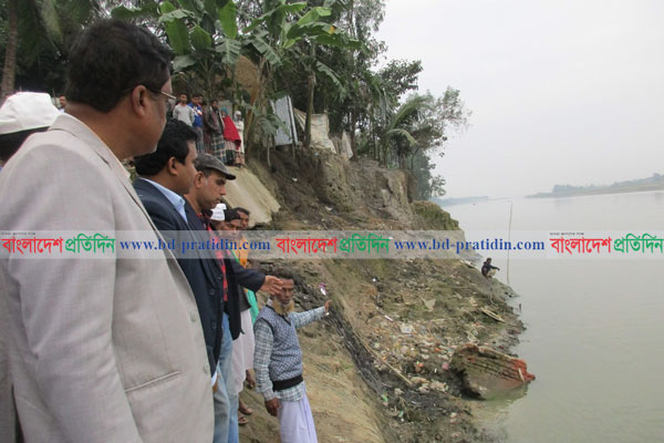 হবিগঞ্জে নদী ভাঙনে বিলিন ১০ গ্রাম