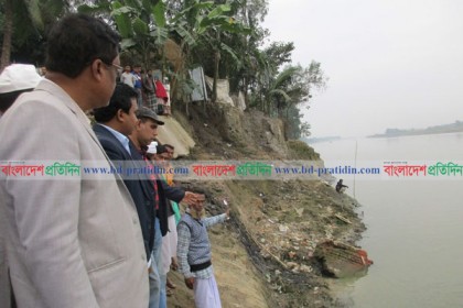 হবিগঞ্জে নদী ভাঙনে বিলিন ১০ গ্রাম