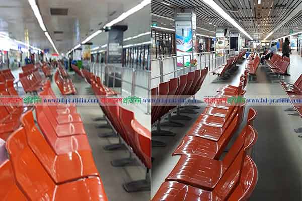 করোনা আতঙ্কে ফাঁকা শাহজালাল বিমানবন্দর