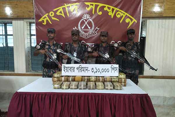 টেকনাফে ৩ লক্ষাধিক পিস ইয়াবা উদ্ধার   