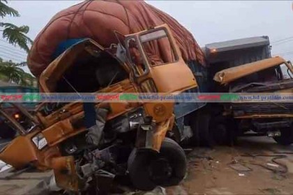 ভালুকায় দুই ট্রাকের সংঘর্ষে চালক ও হেলপার নিহত
