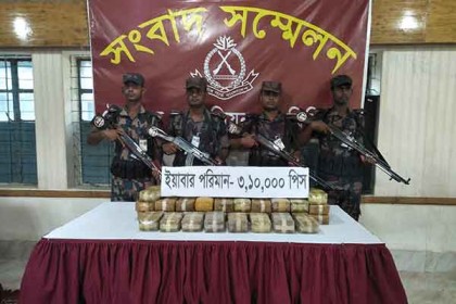 টেকনাফে ৩ লক্ষাধিক পিস ইয়াবা উদ্ধার   