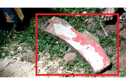 আকাশ থেকে পড়া ভারী বস্তু বোমা ভেবে তুলকালাম 