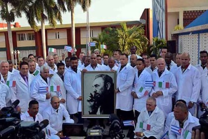 মৃত্যুর মিছিল থামাতে ইতালির পথে কিউবার চিকিৎসক দল