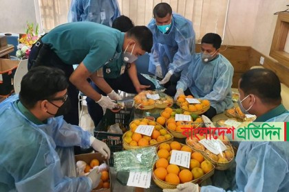 হোম কোয়ারেনটাইনে থাকা ব্যক্তিদের সিএমপির ফল উপহার