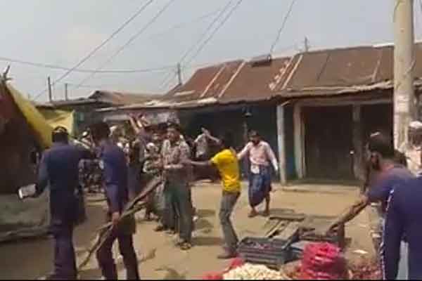 সিলেটে দোকান বন্ধ করতে বলায় পুলিশের উপর হামলার চেষ্টা!