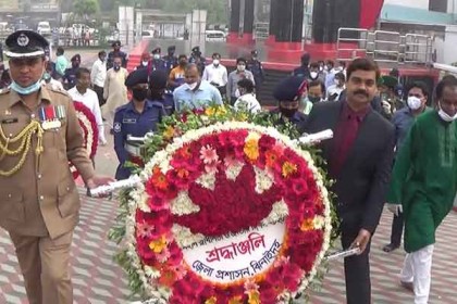 ঝিনাইদহে স্বল্প পরিসরে মহান স্বাধীনতা ও জাতীয় দিবস উদযাপন
