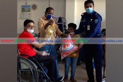 ব্রাহ্মণবাড়িয়ায় শতাধিক প্রতিবন্ধীকে ত্রাণ সহায়তা