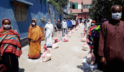 সৈয়দপুরে বসুন্ধরা গ্রুপের ত্রাণ বিতরণ  