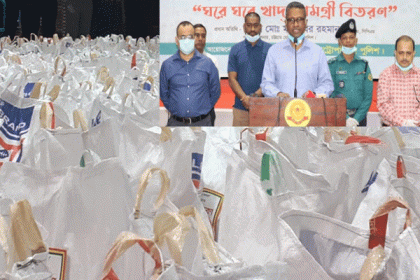 তিন হাজার পরিবহন শ্রমিককে সিএমপির খাদ্য সামগ্রী বিতরণ

