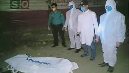রাজধানীর সড়কে লাশ, করোনার ভয়ে কাছে গেলেন না কেউ