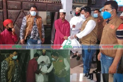 এতিমখানার শিশুদের ময়মনসিংহ পুলিশের খাদ্য সহায়তা