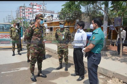 করোনা ঠেকাতে গাজীপুরে সেনাবাহিনীর কার্যক্রম জোরদার 