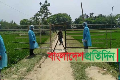 নেত্রকোনায় দু'জন মৃত্যুর পরই গ্রাম লকডাউন