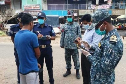 টেকনাফে নির্দেশ অমান্য করে দোকান খোলা রাখায় অর্থদণ্ড 