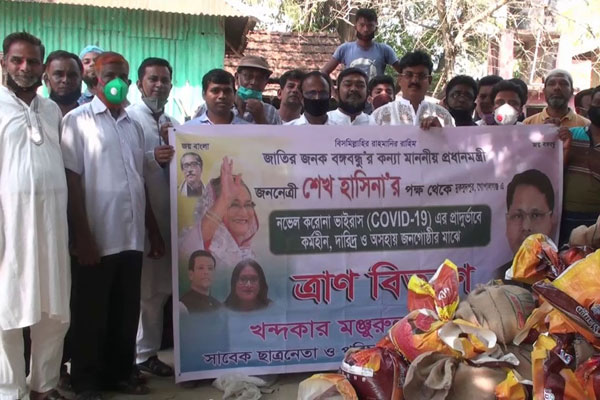 মুকসুদপুরে হাজার পরিবারে খাদ্যসামগ্রী বিতরণ