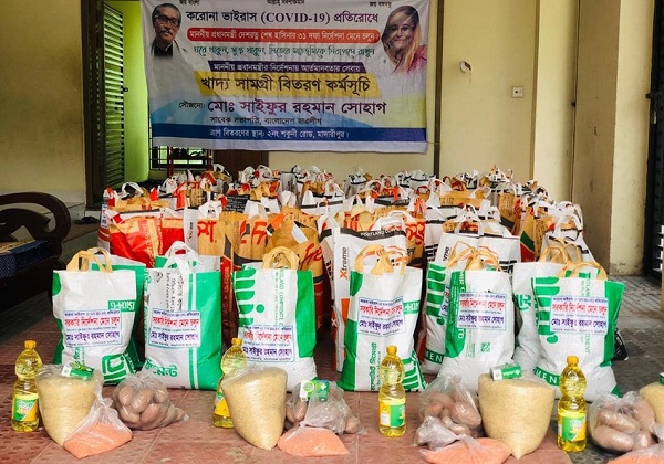 ৫০০ পরিবারকে খাদ্য সহায়তা দিলেন ছাত্রলীগের সাবেক সভাপতি