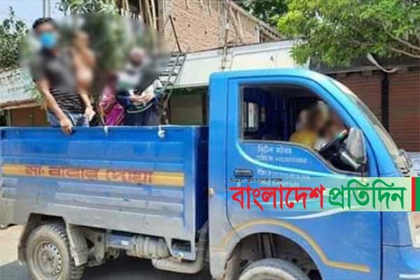 এক পরিবারকে ঢাকা থেকে নিয়ে আসায় পিকআপ চালককে দণ্ড