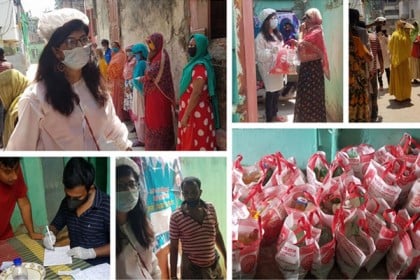 অসহায় ৩০০ পরিবারকে খাদ্য সামগ্রী দিলেন আসমা আজমেরী