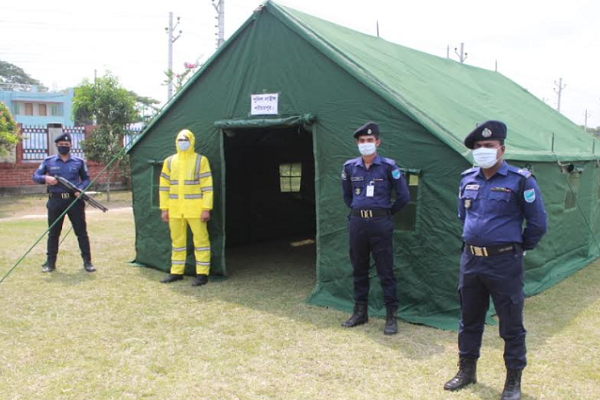 করোনা মুক্ত থাকতে শরীয়তপুরে থানা ও পুলিশ লাইন্সে নতুন উদ্যোগ