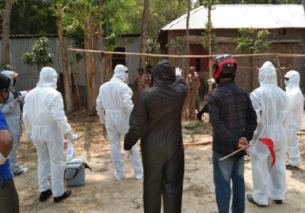 নাটোরে করোনা উপসর্গে ভ্যানচালকের মৃত্যু