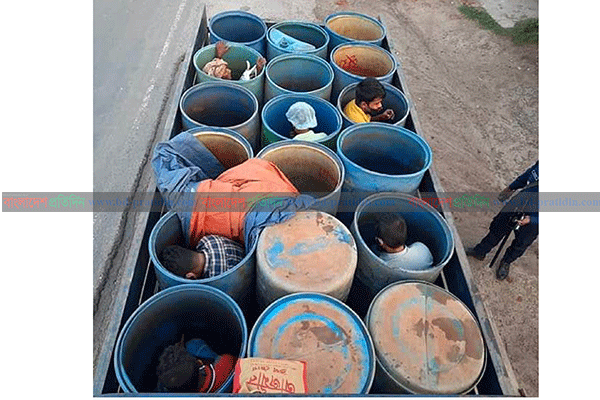 মাছের ড্রামে লুকিয়ে ঢাকা ছাড়ছে মানুষ!