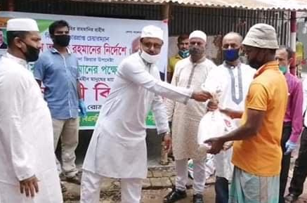 আখাউড়ার ৪০০ পরিবারকে খাদ্যসামগ্রী বিতরণ