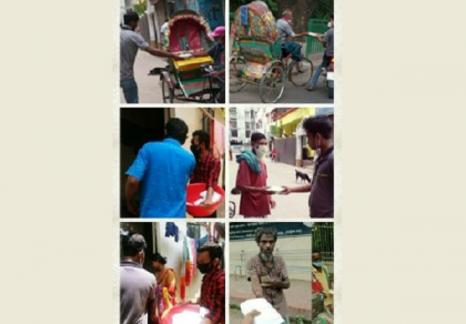 ছিন্নমূল ও অসহায় মানেষের পাশে কেয়ারলিট ও ছাত্ররা
