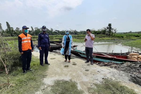 মেঘনায় ৮টি নৌকা, ৫০ হাজার মিটার জাল জব্দ