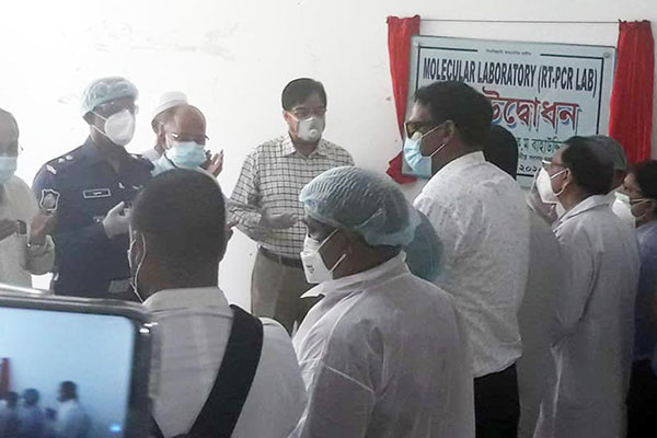 কুমিল্লায় করোনা পরীক্ষার কার্যক্রম উদ্বোধন, পুরোদমে পরীক্ষা শুরু বুধবার থেকে