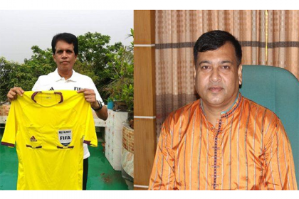 রেফারি তৈয়বের জার্সিটি ৫ লাখ ৫৫ হাজার টাকায় কিনবেন চেম্বার সভাপতি নাছিম