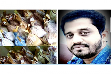 পলাশে ২০০ পরিবারের মাঝে ত্রাণ দিলেন যুবলীগ নেতা নাজমুল