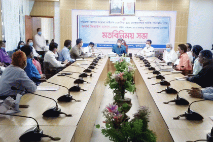 কুড়িগ্রামে করোনা পরিস্থিতি নিয়ে মতবিনিময় সভা

