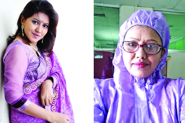 করোনা রোগীদের সেবায় শেখ রুনা