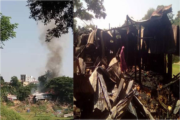 রাঙামাটিতে অগ্নিকাণ্ডে ১৯টি ঘর পুড়ে ছাই