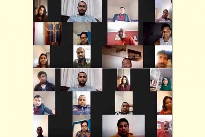 অল ইউরোপ বাংলাদেশ প্রেসক্লাবের অনলাইন সভা