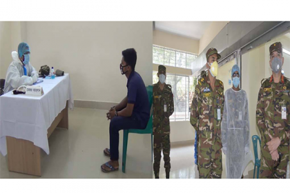 করোনায় সাতক্ষীরায় সেনাবাহিনীর ফ্রি চিকিৎসা সেবা প্রদান 