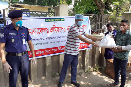 মাগুরায় মটর শ্রমিকদের পাশে সাইফুজ্জামান শিখর এমপি