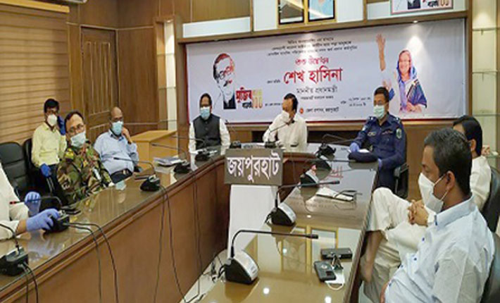 জয়পুরহাটে শপিংমল ও বিপণী বিতান বন্ধ ঘোষণা